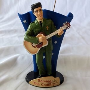 Elvis Presley Serving The Country Christmas Ornament 4.5” Tall 2003 USPTO